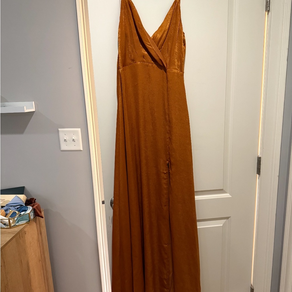 Lulu's Radiant Copper Maxi Dress